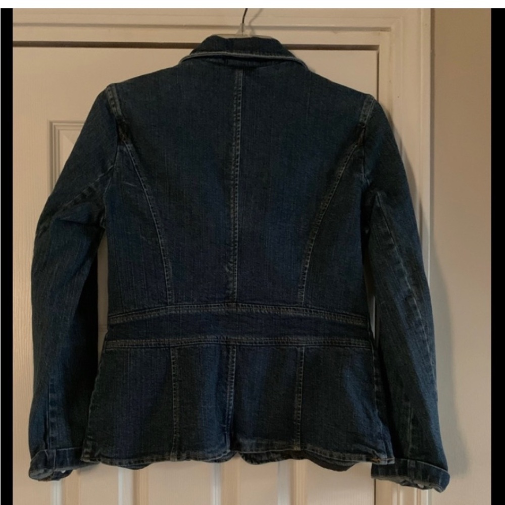 New York & Company Jean Jacket, Size 4 - Picture 4 of 5